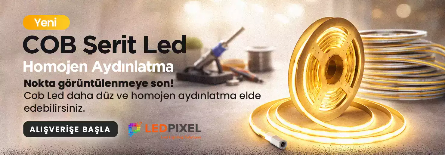COB Şerit LED homojen aydınlatma ürünleri